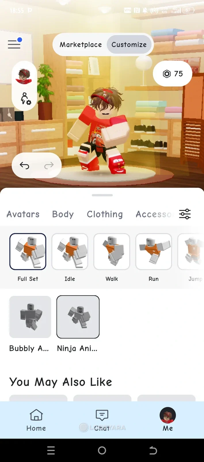 Roblox аккаунт +75R на балансе