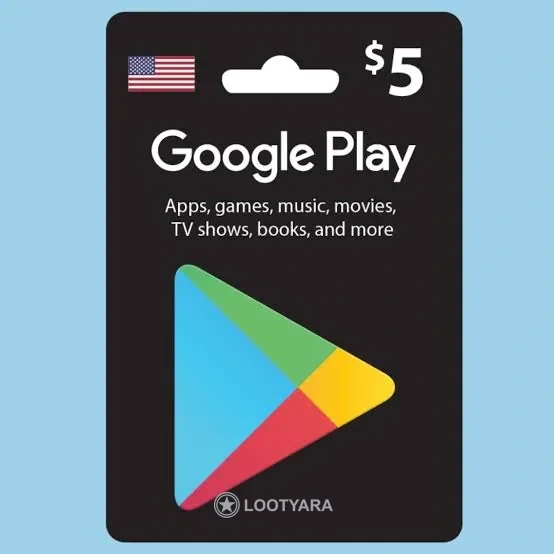 $5 Подарочная карта США Google Play