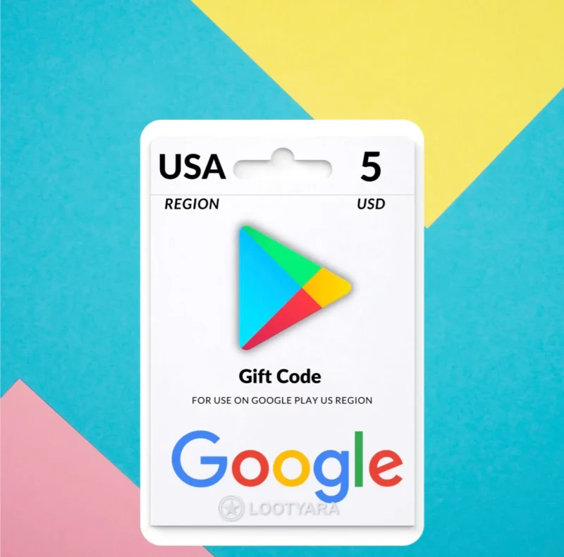 Подарочная карта Google play 5$