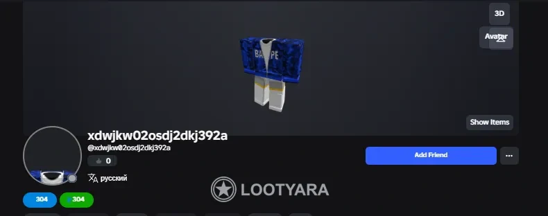 Продаю Roblox аккаунт с headless