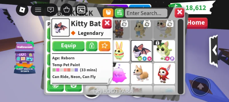 NFR Kitty bat adopt me