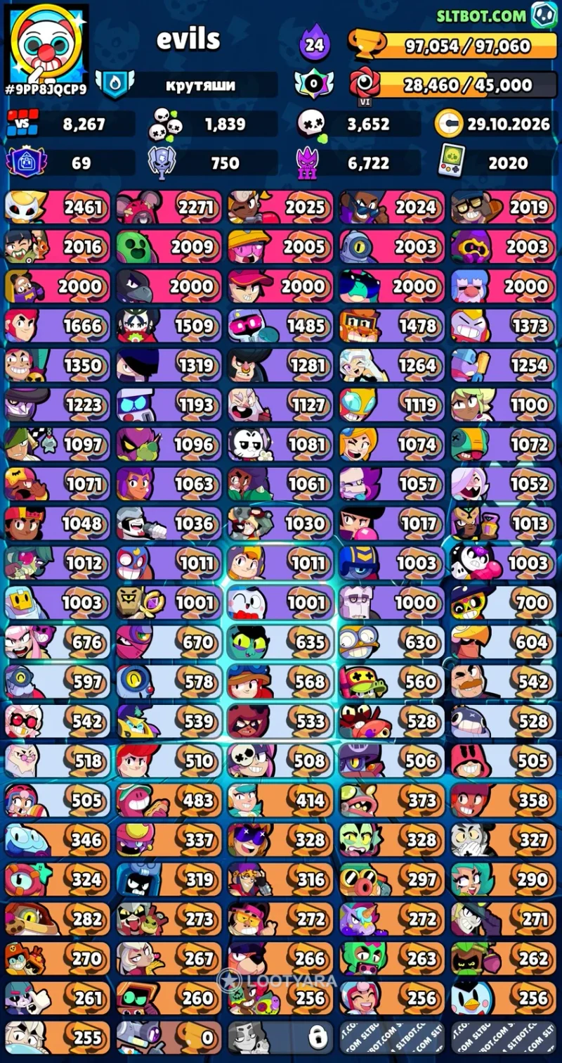 Brawl stars 97к кубков